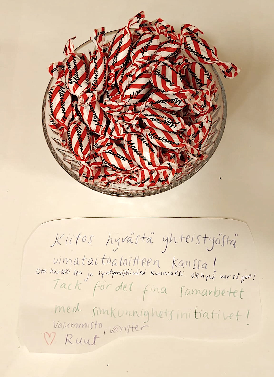 Ruut Luukkonen synttärit ja uimataito aloitteen läpimeneminen Loviisassa